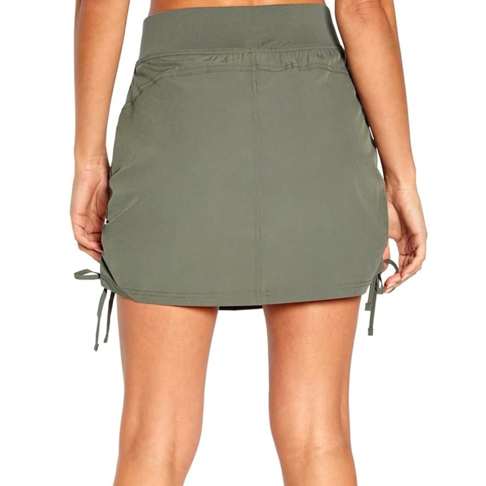 Marika Olive Drawstring Athletic Skort - Picture 3 of 8